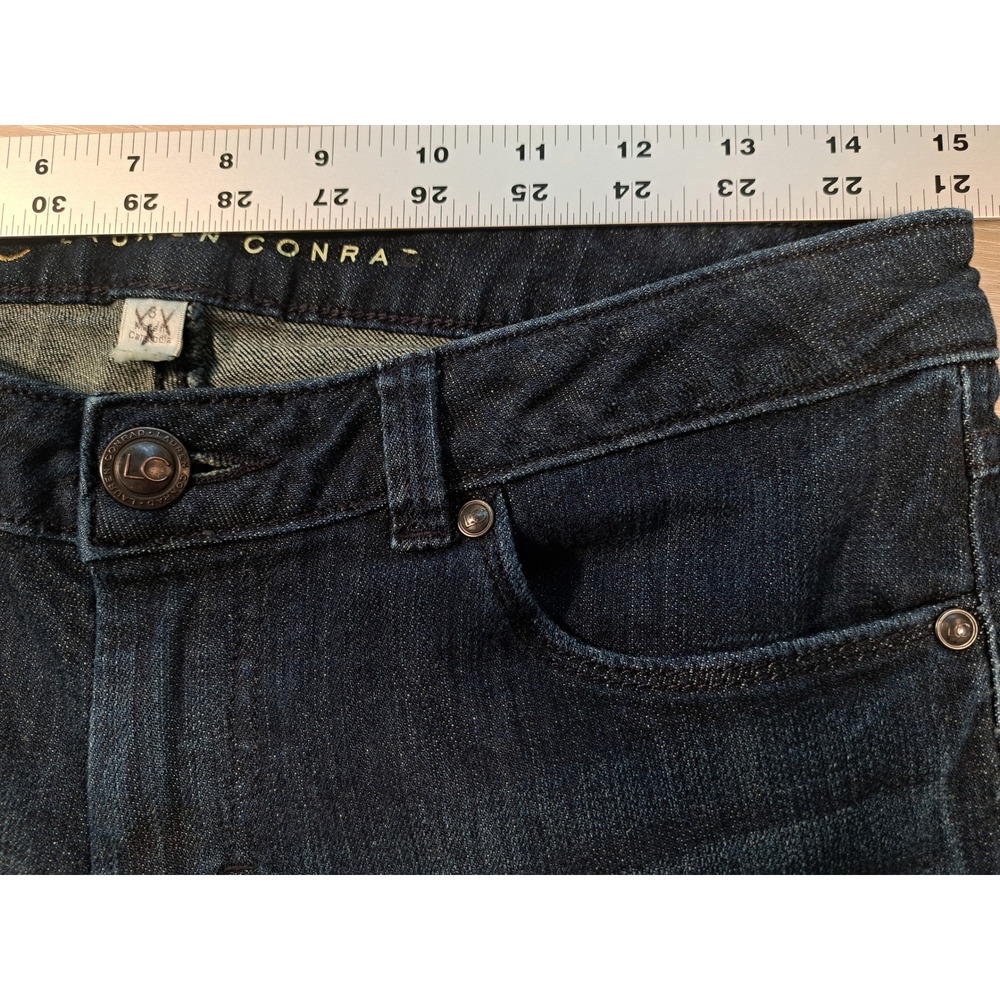 LC Lauren Conrad Womens Dark Wash Straight Leg Denim Jeans Size 8 Indigo - Picture 6 of 6